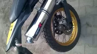 Yamaha XT125R exhaust sound, DOMINATOR exhaust without db-killer