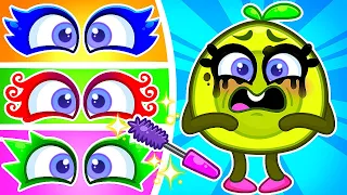 Beauty Makeup for Penny's Eyes😍 Funny Kids Stories by Pit & Penny Family🥑