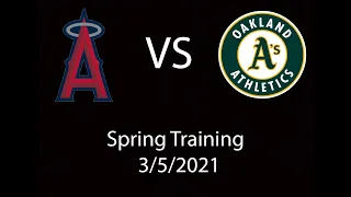 Angels VS Athletics spring training highlights 2021 3/5