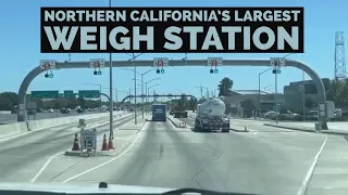Driving thru Largest Weigh Station in Northern California.