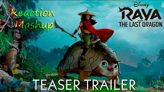 Raya and the last dragon trailer reaction mashup