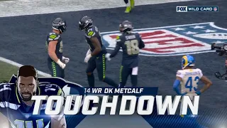DK Metcalf 51 Yard Touchdown | Rams vs. Seahawks | NFL Wild Card