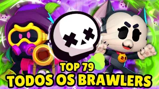 TOP 79 BRAWLERS! TIER LIST DE COMBATE! TODOS os BRAWLERS do BRAWL STARS de PIOR ATÉ MELHOR! (V1.0)