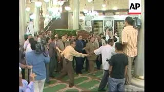 Islamic leaders lead prayers at funeral for Nobel laureate Naguib Mahfouz