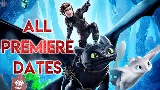 ALL PREMIERE DATES AROUND THE WORLD! How to train your Dragon: The Hidden World