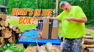 Splitting 2022 summer campfire wood & unboxing