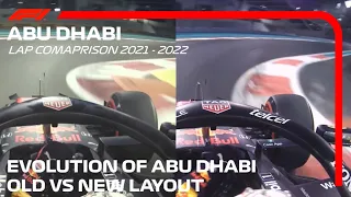 Evolution of Abu Dhabi - New VS Old layout - What has changed? | 2020 - 2021 Lap Comparison