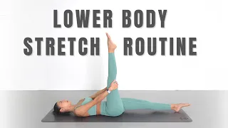 8 MIN LOWER BODY STRETCH ROUTINE for SLIMMER LOWER BODY, FLEXIBILITY