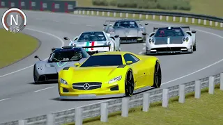 Mercedes CLK GTR 2022 Concept vs Pagani Hypercars at Highlands