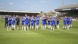 Post-match scenes with the fans on the final day at Cambridge United