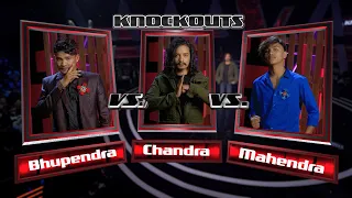 Bhupendra Vs Chandra Vs Mahendra | KNOCKOUT - The Voice Of Nepal Season 4