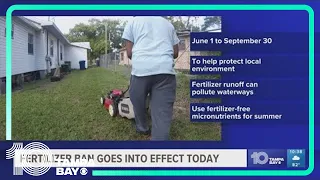 Fertilizer ban goes into effect for next few months