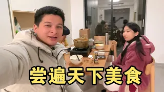 旅行博主过年饭菜不重样，贵州酸汤鱼，一家人吃的不亦乐乎