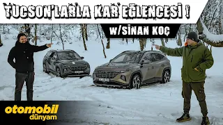 Hyundai Tucson'lar ile Kar Eğlencesi | @OTOPARKCOM  ile karlı zeminde kapıştık