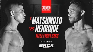 DISPUTA DE CINTURÃO - Jean Matsumoto x Carlos Henrique "Alemãozinho" - 61kg