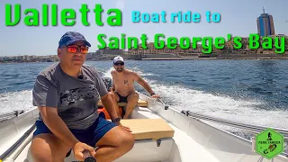 Valletta to Saint Georges Bay by Boat Malta