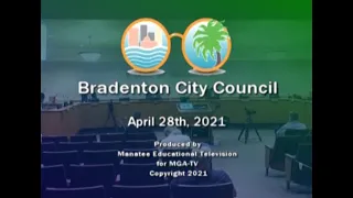 Bradenton City Council Meeting, April 28, 2021