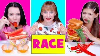 ASMR Cooking Race Challenge | Eating Sounds LiLiBu