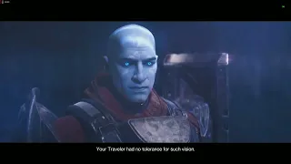 Destiny 2 - The Final Shape - Zavala Communes With The Witness Cutscene