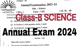CLASS-8 SCIENCE / SEE 2024 / Annual Exam Question Paper / TERM-2 KV CBSE / Kendriya Vidyalaya