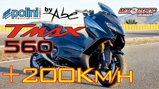 Nueva Tmax 560 a más de 200km/h