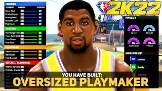 NBA 2K22 DEMIGOD SMALL FORWARD BUILD - 6'9 SPEEDBOOSTING ISO BUILD - BEST PLAYMAKER BUILD 2K22