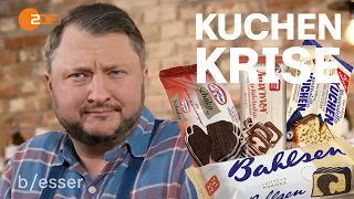 Schwiegermutter Schreck: Sebastian zerkrümelt Fertigkuchen von Bahlsen oder Dr.Oetker