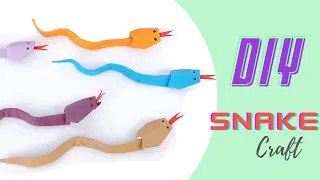 DIY PAPER SNAKE |  Paper Craft Easy | Как сделать легкую бумажную ЗМЕЮ для детей. #Shorts