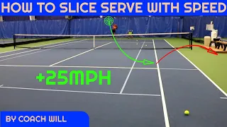 How To Hit A BIG SLICE SERVE