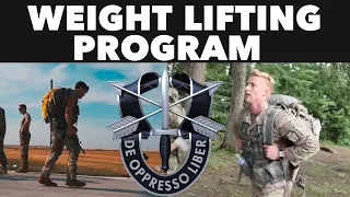 BEST WEIGHT LIFTING PROGRAM FOR SPECIAL FORCES | SEAL, GREEN BERET, RANGER, PJ TRAINING TIPS