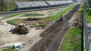 4k  -TRAVEL ITALIA - AUTODROMO DI MONZA - LAVORI DI AMMODERNAMENTO 2024