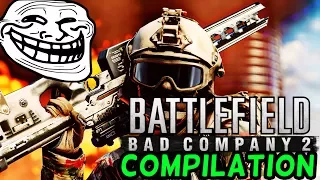 BATTLEFIELD BAD COMPANY 2: EPIC & FUNNY MOMENTS COMPILATION!! #ONLINE (PRO SNIPING,KNIFE KILLS)