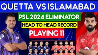 ISU vs QTG PSL 2024 Eliminator 1st Match Toss Prediction| Islamabad vs Quetta Dream 11 Team|#PSL2024