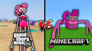 GTA 5 MOMMY LONG LEGS VS MINECRAFT MOMMY LONG LEGS