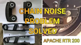 APACHE RTR 200 CHAIN NOISE AND SOLUTION COMPLETE VIDEO