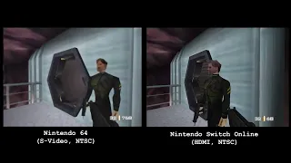 GoldenEye Caverns Walk - N64 vs. Switch