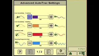What to do if your AutoTrac isn't performing well with a John Deere 2630 Display