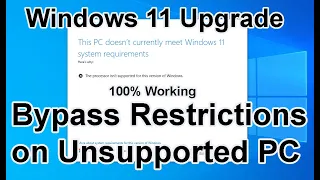 Upgrade to Windows 11 on unsupported PC without data loss