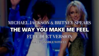 Michael Jackson & Britney Spears (AI) - The Way You Make Me Feel (Full Duet Studio Version)