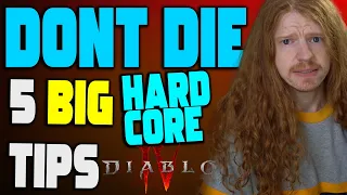 Diablo 4 - 5 Tips To SAVE Your Hardcore From Dying