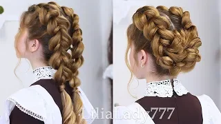 ПРИЧЕСКИ В ШКОЛУ НА 1 СЕНТЯБРЯ.КОСЫ.Braided Back To School