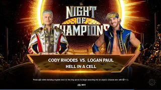 Cody Rhodes Takes on Logan Paul in WWE2K24 Hell in a Cell Match