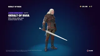 Geralt of Rivia items in fortnite!