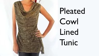 Cowl sleeveless tunic