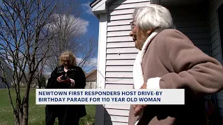 Parade celebrates Newtown woman's 110th birthday