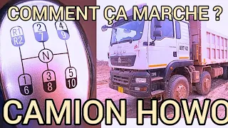 FORMATION complète DE CAMION HOWO 400 chevaux 12 roues et 10 vitesses renversées en français