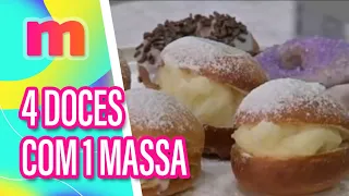 Como fazer 4 DOCES com apenas 1 MASSA - Mulheres (30/05/2024)