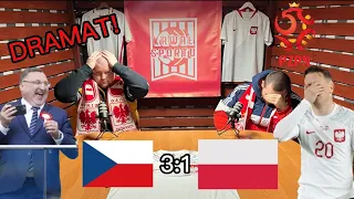 DRAMATYCZNA GRA W WYKONANIU POLAKÓW | REAKCJA PO MECZU CZECHY 3:1 POLSKA