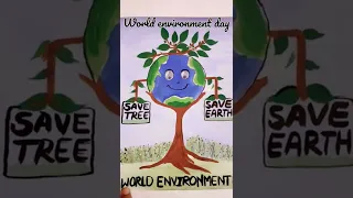 world environment day . go green .pollution free air.save tree save earth.