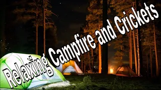 Relax to Sounds of a Campfire &  Crickets - Relaxing Sounds of Camp for Sleep